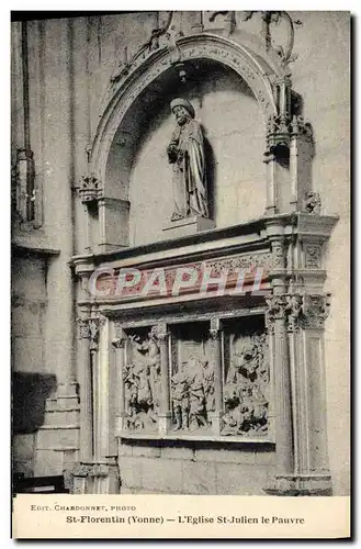 Cartes postales Saint Florentin L'eglise St Julien le Pauvre