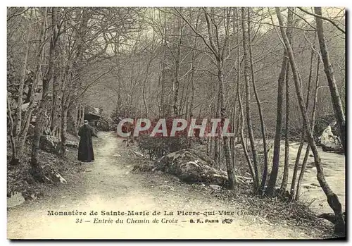 Cartes postales Monastere de Sainte Marie de la Pierre qui Vire Entree du Chemin de Croix