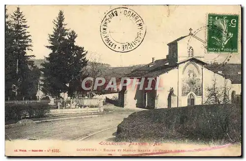 Cartes postales Domremy Eglise et maison natale de Jeanne d'Arc