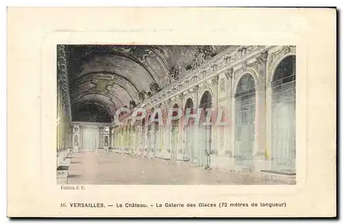 Ansichtskarte AK Versailles Le chateau La galerie des Glaces