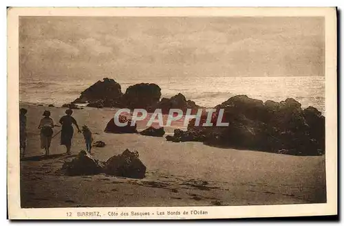 Cartes postales Biarritz Cote des Basques Les bords de l'Ocean
