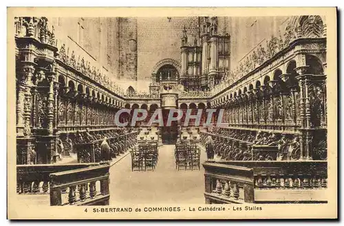 Cartes postales St Bertrand de Comminges La cathedrale Les stalles