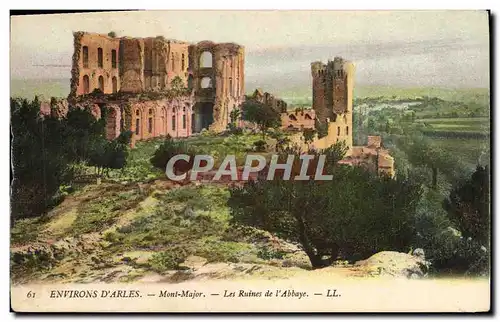 Cartes postales Environs d&#39Arles Les ruines de l&#39abbaye