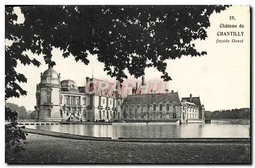 Ansichtskarte AK Chateau de Chantilly Facade ouest