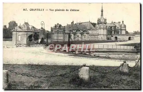 Ansichtskarte AK Vue generale du Chateau de Chantilly