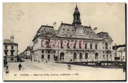 Cartes postales Tours Hotel de ville