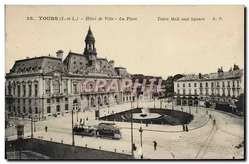 Cartes postales Tours Hotel de ville