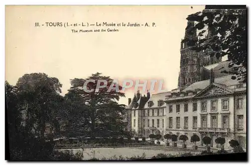 Cartes postales Tours Le musee et le jardin