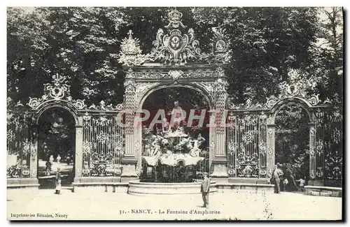Cartes postales Nancy La fontaine d'Amphitrite
