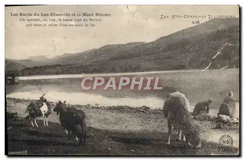 Cartes postales Les bords du lac d&#39Issarles et le Mont Mezenc