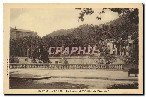 Cartes postales Vals les Bains Le casino et l&#39hotel du Vivarais