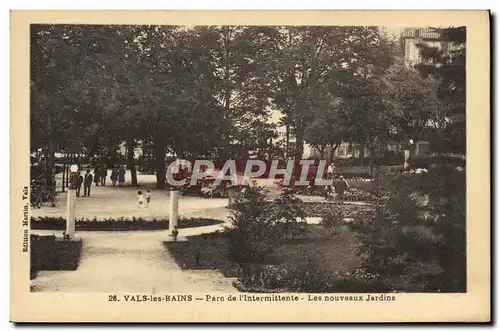 Ansichtskarte AK Vals les Bains Parc de l&#39Intermittente Les nouveaux jardins