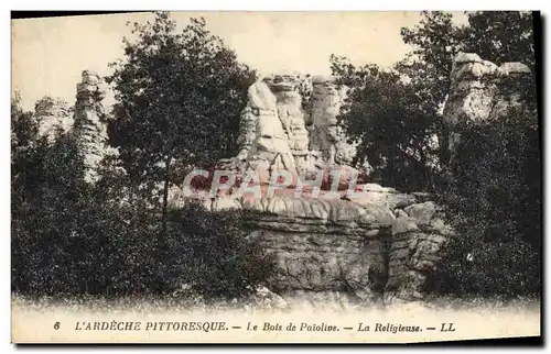 Cartes postales Le bois de Paiolive La religieuse