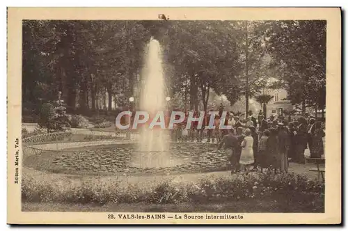 Ansichtskarte AK Vals les Bains La source intermittente