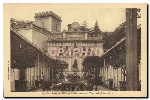Cartes postales Vals les Bains Etablissement thermal Interieur