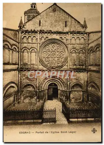Cartes postales Cognac Portail de l'eglise Saint Leger