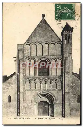 Cartes postales Ouistreham Le portail de l'eglise