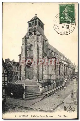 Ansichtskarte AK Lisieux L&#39eglise Saint Jacques