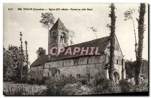 Cartes postales Thaon Eglise Portail et Cote Nord