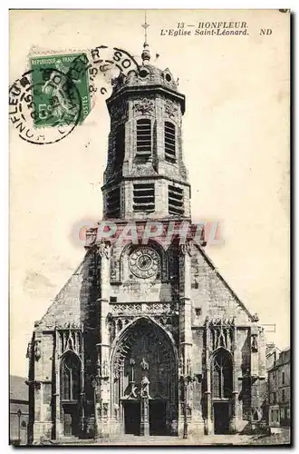 Cartes postales Honfleur L&#39eglise Saint Leonard