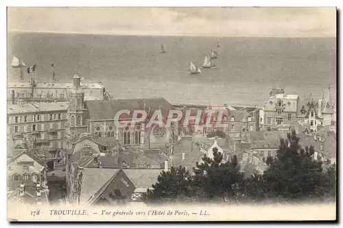 Cartes postales Trouville Vue generale vers l'Hotel de Paris