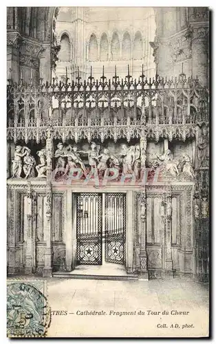 Ansichtskarte AK Cathedrale de Chartres Fragment du tour du choeur