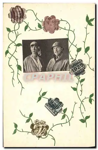 Cartes postales Fleurs Belgique Soldat Militaria Albert 1er