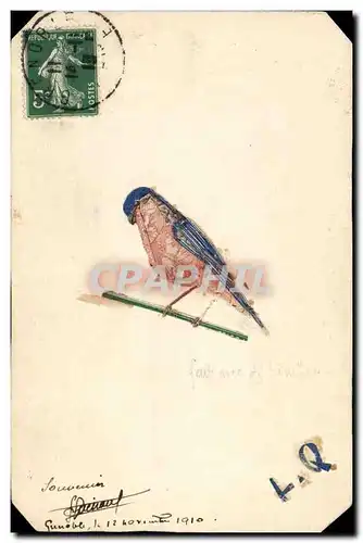 Cartes postales Timbres Oiseau