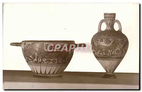 Ansichtskarte AK Faience Faincerie Louvre Vases grecs