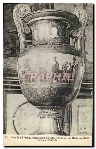 Cartes postales Faience Faincerie Vase de Sevres Beranger