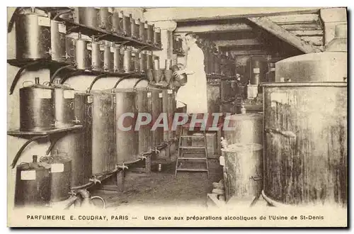 Cartes postales Parfurmerie Parfum Charme de France Coudray Une cave aux preparations alcooliques de l&#39usine