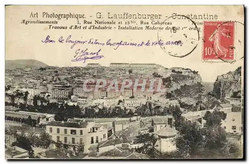 Cartes postales Photographie Art photographique Lauffenburger Constantine Algerie