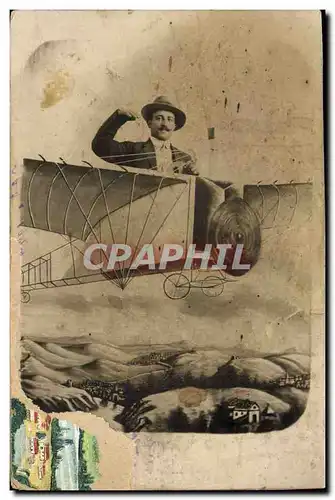 Cartes postales Photographie Homme Avion