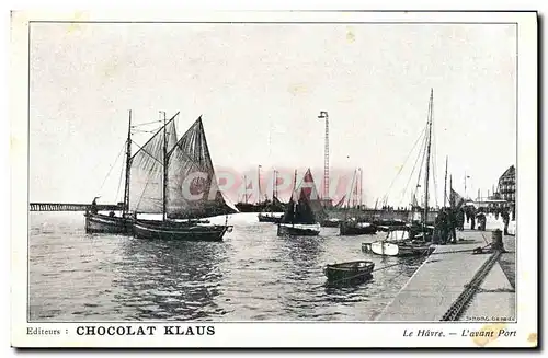 Cartes postales Bateau de peche Le Havre l'avant port