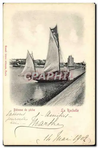 Ansichtskarte AK Bateau de peche La Rochelle Bateaux de peche