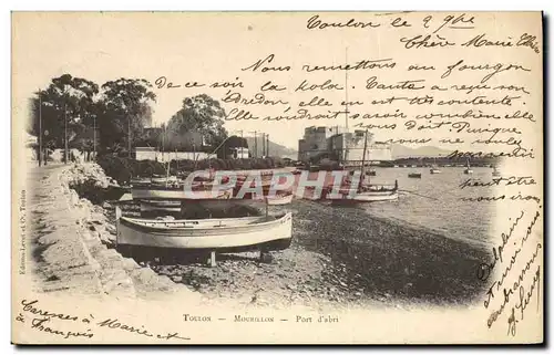 Cartes postales Bateau de peche Toulon Mourillon Port d'abri