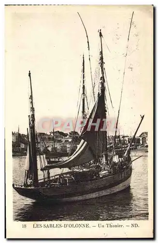 Cartes postales Bateau de peche Les Sables d'Olonne Un thonier