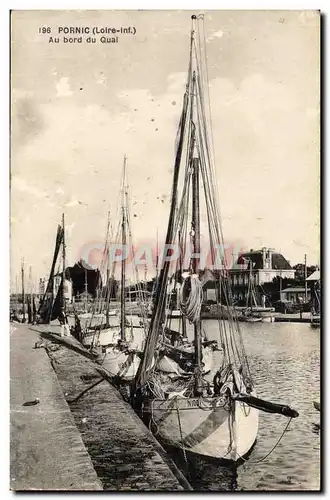 Ansichtskarte AK Bateau de peche Pornic Au bord du quai