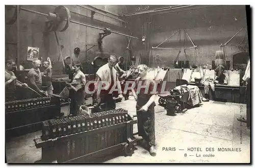 Cartes postales Monnaies Paris Hotel des Monnaies La coulee