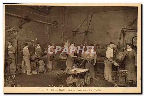 Cartes postales Monnaies Paris Hotel des Monnaies La coulee