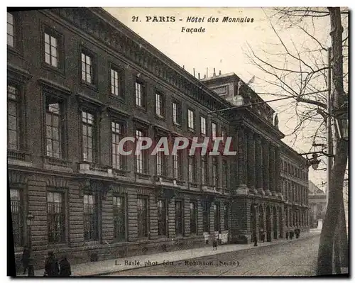 Cartes postales Monnaies Paris Hotel des Monnaies Facade