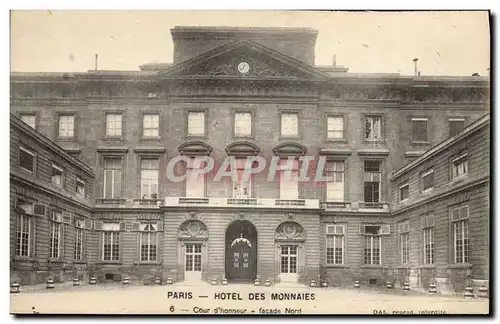 Cartes postales Monnaies Paris Hotel des Monnaies Cour d&#39honneur