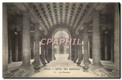 Cartes postales Monnaies Paris Hotel des Monnaies Le peristyle