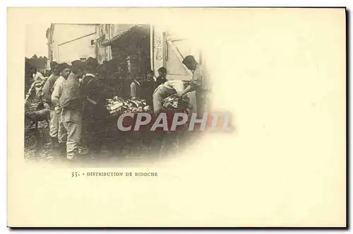 Cartes postales Militaria Distribution de bidoche