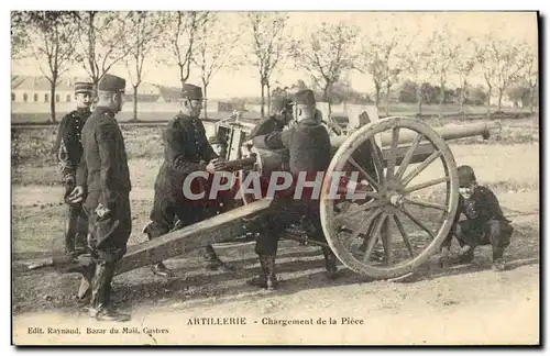 Ansichtskarte AK Militaria Artillerie Changement de la piece