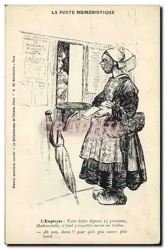 Cartes postales La Poste L&#39employee Folklore