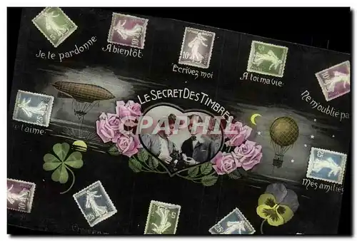 Cartes postales Le Secret des timbres Semeuse