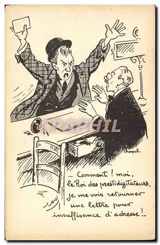 Cartes postales Prestidigitateur