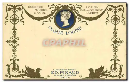 Cartes postales Parfumerie Ed Pinaud Place Vendome Paris Marie Louise Eau de Cologne