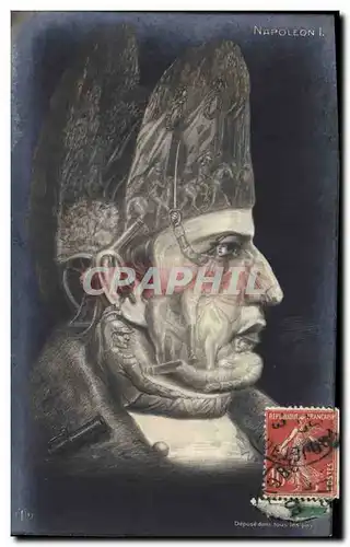 Ansichtskarte AK Surrealisme Napoleon 1er Militaria TOP